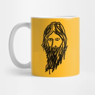 Pencil Drawing Rasputin Portrait Mug